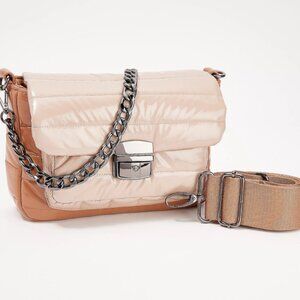 Think Royln Structured Color-Blocked Crossbody  0279